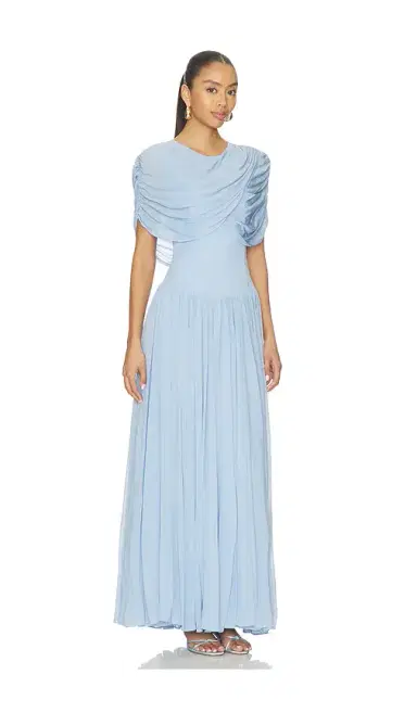 Simkhai Nancie Cape Midi Dress | Thumbnail 2 Simkhai Nancie Cape Midi Dress | Thumbnail 2