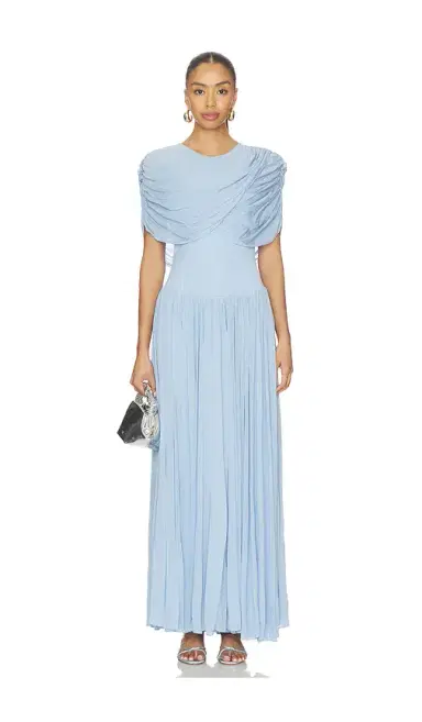 Simkhai Nancie Cape Midi Dress | Thumbnail 1 Simkhai Nancie Cape Midi Dress | Thumbnail 1