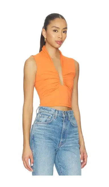 susana monaco Square Gathered Sleeveless Top | Thumbnail 2 susana monaco Square Gathered Sleeveless Top | Thumbnail 2