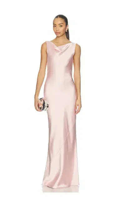Norma Kamali Sleeveless Low Back Drape Gown | Thumbnail 2 Norma Kamali Sleeveless Low Back Drape Gown | Thumbnail 2