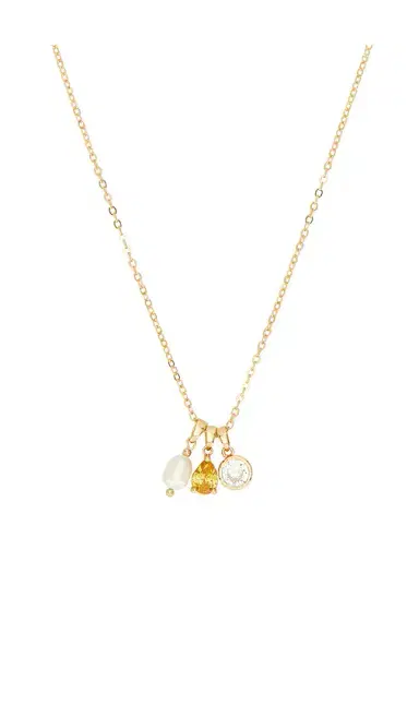 Ettika Dainty Triple Charm Necklace | Thumbnail 2 Ettika Dainty Triple Charm Necklace | Thumbnail 2