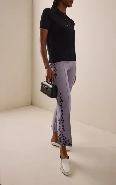 High Sport Sylvie Cotton-Crepe Polo Shirt | Thumbnail 2 High Sport Sylvie Cotton-Crepe Polo Shirt | Thumbnail 2