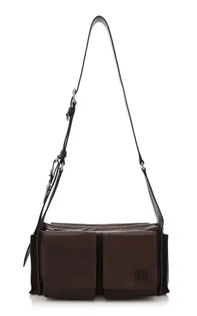 Miu Miu Utilitaire Leather Shoulder Bag | Thumbnail 1 Miu Miu Utilitaire Leather Shoulder Bag | Thumbnail 1