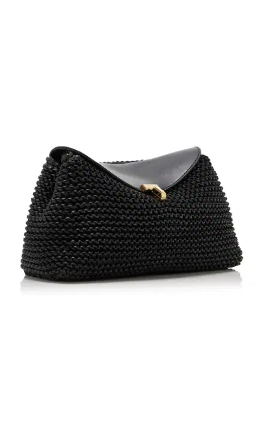 Toteme T-Lock Woven-Leather Clutch | Thumbnail 3 Toteme T-Lock Woven-Leather Clutch | Thumbnail 3