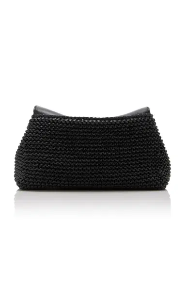 Toteme T-Lock Woven-Leather Clutch | Thumbnail 4 Toteme T-Lock Woven-Leather Clutch | Thumbnail 4