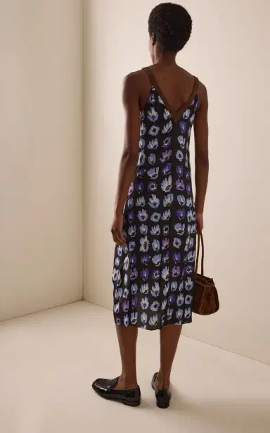 Prada Floral Marocaine Midi Dress | Thumbnail 4 Prada Floral Marocaine Midi Dress | Thumbnail 4