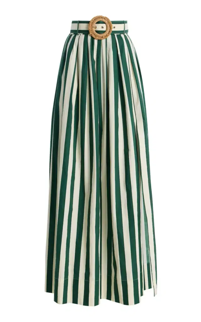 Greenfield Striped Cotton Maxi Skirt Greenfield Striped Cotton Maxi Skirt