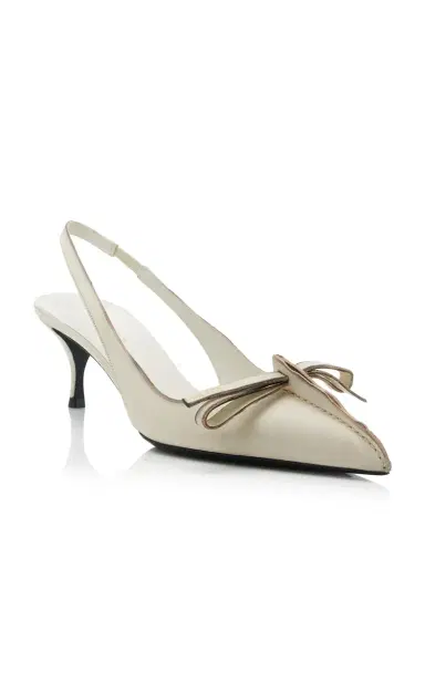 Prada Antiqued Leather Slingback Pumps | Thumbnail 4 Prada Antiqued Leather Slingback Pumps | Thumbnail 4