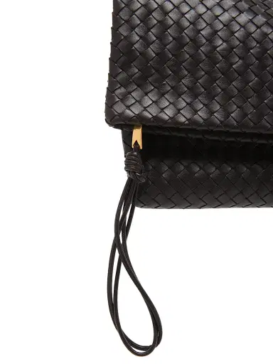 Bottega Veneta Women's Giornale Intrecciato Leather Pouch | Thumbnail 4 Bottega Veneta Women's Giornale Intrecciato Leather Pouch | Thumbnail 4