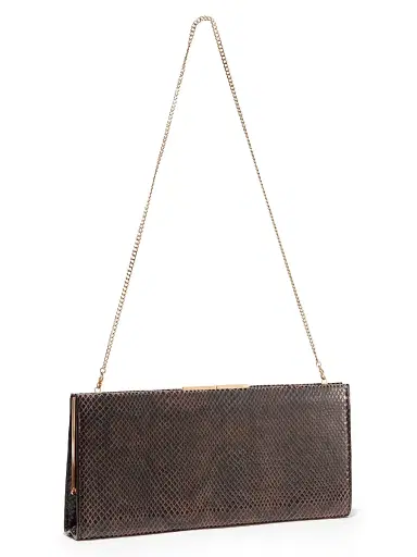 Nili Lotan Women's Anjelica Snakeskin-Embossed Leather Clutch | Thumbnail 2 Nili Lotan Women's Anjelica Snakeskin-Embossed Leather Clutch | Thumbnail 2