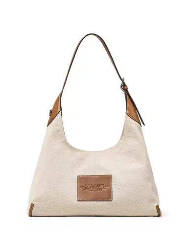 Marc Jacobs Women's The Belted Canvas & Leather Sack Bag - Beige Argan Oil | Thumbnail 3 Marc Jacobs Women's The Belted Canvas & Leather Sack Bag - Beige Argan Oil | Thumbnail 3