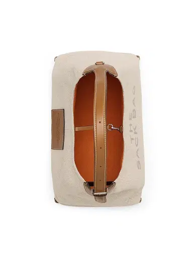 Marc Jacobs Women's The Belted Canvas & Leather Sack Bag - Beige Argan Oil | Thumbnail 5 Marc Jacobs Women's The Belted Canvas & Leather Sack Bag - Beige Argan Oil | Thumbnail 5