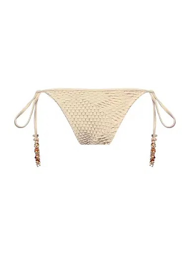 PatBo Women's Beaded Mesh Bikini Bottom - Beige - Size XL | Thumbnail 2 PatBo Women's Beaded Mesh Bikini Bottom - Beige - Size XL | Thumbnail 2