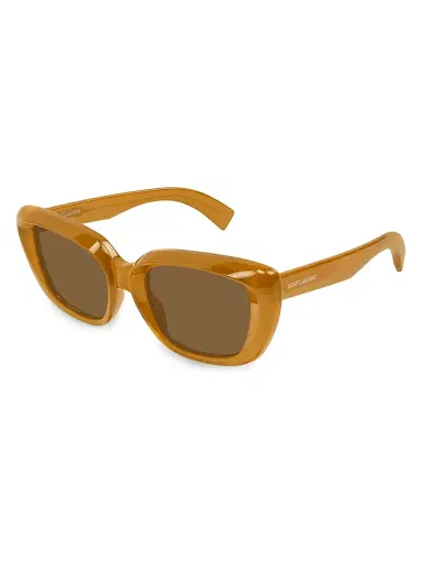 Saint Laurent Women's 53MM Cat-Eye Sunglasses - Yellow | Thumbnail 1 Saint Laurent Women's 53MM Cat-Eye Sunglasses - Yellow | Thumbnail 1