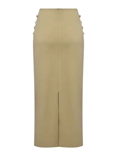 PatBo Women's Jade Knit Midi-Skirt - Green - Size XS | Thumbnail 3 PatBo Women's Jade Knit Midi-Skirt - Green - Size XS | Thumbnail 3