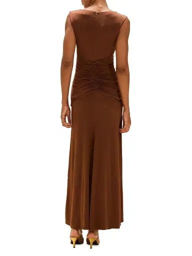 PatBo Women's Moonlit Jersey Plunge Gown - Brown - Size 2 | Thumbnail 5 PatBo Women's Moonlit Jersey Plunge Gown - Brown - Size 2 | Thumbnail 5