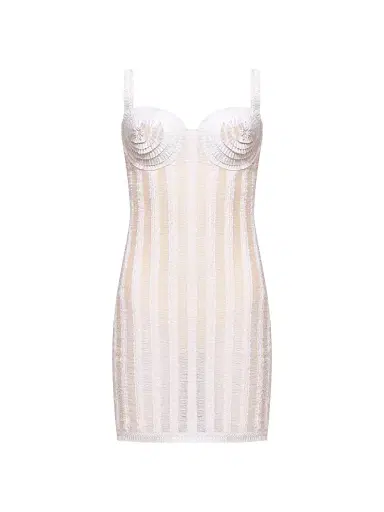 PatBo Women's Celeste Knit Minidress - Off White - Size XS | Thumbnail 1 PatBo Women's Celeste Knit Minidress - Off White - Size XS | Thumbnail 1