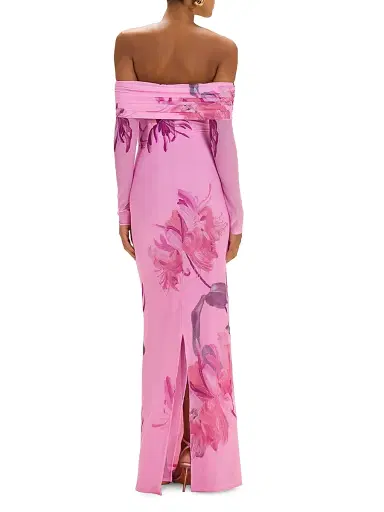 PatBo Women's Honey Flower Tulle Maxi Dress - Pink - Size 4 | Thumbnail 4 PatBo Women's Honey Flower Tulle Maxi Dress - Pink - Size 4 | Thumbnail 4