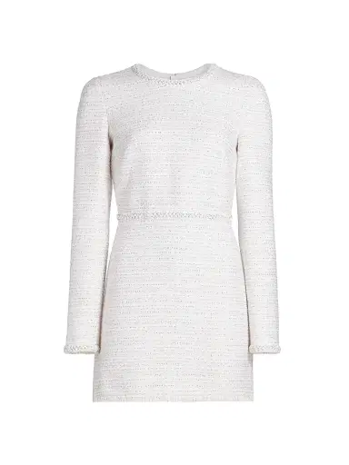 Giambattista Valli Women's Sequined Tweed Bouclé Minidress - Ivory Multi - Size 0 | Thumbnail 1 Giambattista Valli Women's Sequined Tweed Bouclé Minidress - Ivory Multi - Size 0 | Thumbnail 1