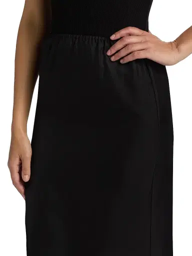 Loulou de Saison Women's Vasali Knee-Length Skirt - Black - Size Small | Thumbnail 6 Loulou de Saison Women's Vasali Knee-Length Skirt - Black - Size Small | Thumbnail 6