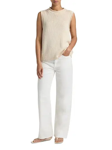 Loulou de Saison Women's Effy Boxy Sweater Vest | Thumbnail 2 Loulou de Saison Women's Effy Boxy Sweater Vest | Thumbnail 2