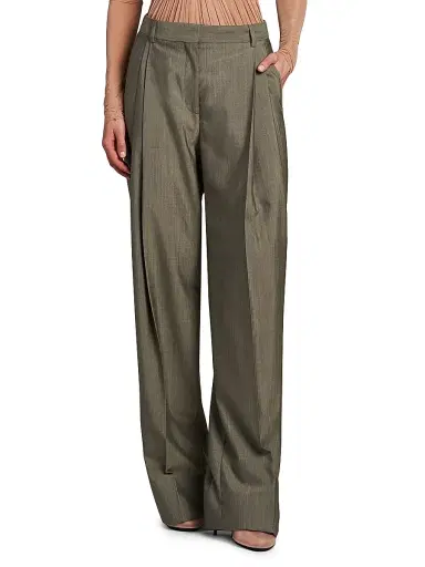 Stella McCartney Women's Tropical Tailoring Straight Trousers | Thumbnail 3 Stella McCartney Women's Tropical Tailoring Straight Trousers | Thumbnail 3