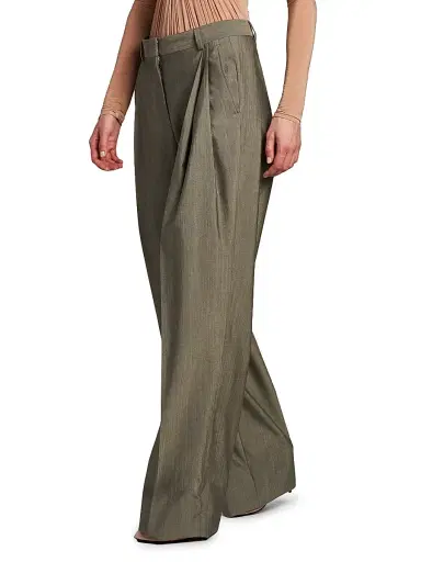 Stella McCartney Women's Tropical Tailoring Straight Trousers | Thumbnail 4 Stella McCartney Women's Tropical Tailoring Straight Trousers | Thumbnail 4