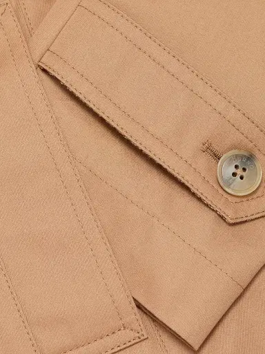HERNO Women's Logo-Trim Short Trench Coat - Camel - Size 8 | Thumbnail 7 HERNO Women's Logo-Trim Short Trench Coat - Camel - Size 8 | Thumbnail 7
