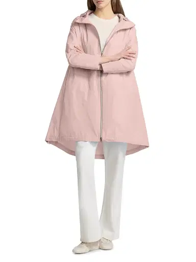 HERNO Women's Techno Taffeta Parka - Blush | Thumbnail 2 HERNO Women's Techno Taffeta Parka - Blush | Thumbnail 2
