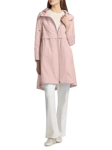 HERNO Women's Techno Taffeta Parka - Blush | Thumbnail 3 HERNO Women's Techno Taffeta Parka - Blush | Thumbnail 3