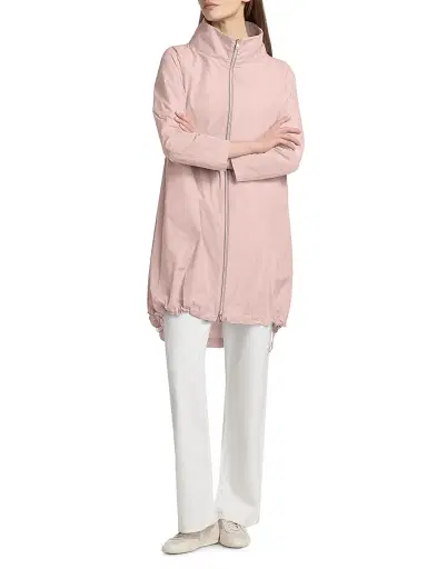 HERNO Women's Techno Taffeta Parka - Blush | Thumbnail 6 HERNO Women's Techno Taffeta Parka - Blush | Thumbnail 6