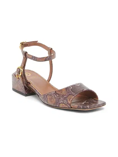 Pollini Women's Muse 35MM Snake-Embossed Leather Sandals | Thumbnail 2 Pollini Women's Muse 35MM Snake-Embossed Leather Sandals | Thumbnail 2
