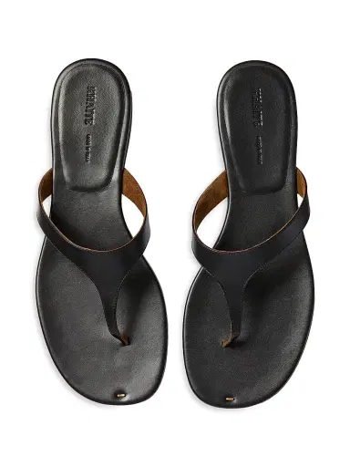 Khaite Women's Archer Leather Thong Sandals - Black | Thumbnail 3 Khaite Women's Archer Leather Thong Sandals - Black | Thumbnail 3