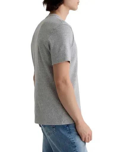 AG Jeans Men's Bryce Cotton-Blend Short-Sleeve Henley - Heather Grey | Thumbnail 5 AG Jeans Men's Bryce Cotton-Blend Short-Sleeve Henley - Heather Grey | Thumbnail 5