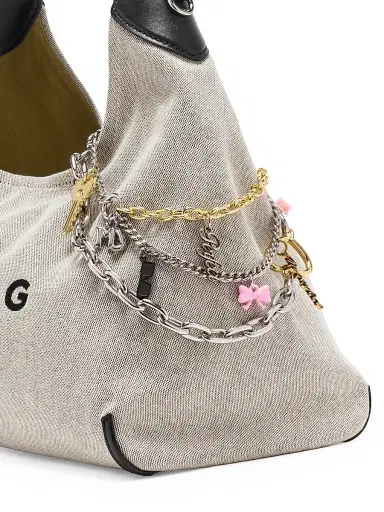 Marc Jacobs Women's The Perfect Imperfect Charm Chain Strap - Nickel | Thumbnail 4 Marc Jacobs Women's The Perfect Imperfect Charm Chain Strap - Nickel | Thumbnail 4