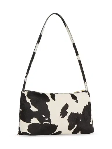Mansur Gavriel Women's Gaia Cow Print Calf Hair Shoulder Bag - Printed Pony Hair | Thumbnail 2 Mansur Gavriel Women's Gaia Cow Print Calf Hair Shoulder Bag - Printed Pony Hair | Thumbnail 2