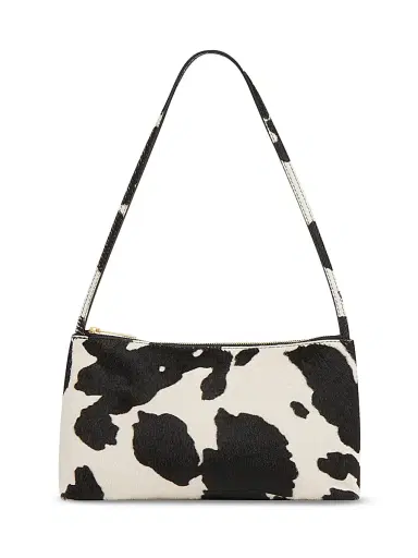 Mansur Gavriel Women's Gaia Cow Print Calf Hair Shoulder Bag - Printed Pony Hair | Thumbnail 1 Mansur Gavriel Women's Gaia Cow Print Calf Hair Shoulder Bag - Printed Pony Hair | Thumbnail 1