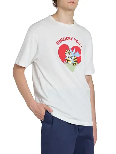 KENZO Men's Unlucky You Cartoon Classic T-Shirt - Off White - Size Large | Thumbnail 4 KENZO Men's Unlucky You Cartoon Classic T-Shirt - Off White - Size Large | Thumbnail 4