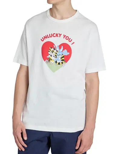 KENZO Men's Unlucky You Cartoon Classic T-Shirt - Off White - Size Large | Thumbnail 6 KENZO Men's Unlucky You Cartoon Classic T-Shirt - Off White - Size Large | Thumbnail 6