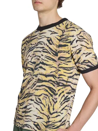 Kenzo Men's Tiger Slim-Fit T-Shirt - Marigold | Thumbnail 6 Kenzo Men's Tiger Slim-Fit T-Shirt - Marigold | Thumbnail 6