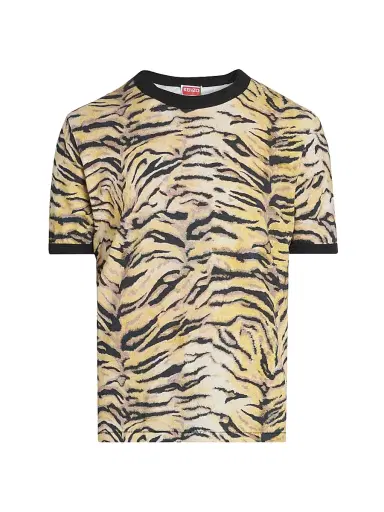 Kenzo Men's Tiger Slim-Fit T-Shirt - Marigold | Thumbnail 1 Kenzo Men's Tiger Slim-Fit T-Shirt - Marigold | Thumbnail 1