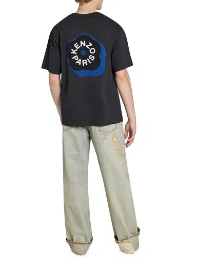 KENZO Men's Boke Flower 2.0 Embroidered Oversized T-Shirt | Thumbnail 2 KENZO Men's Boke Flower 2.0 Embroidered Oversized T-Shirt | Thumbnail 2