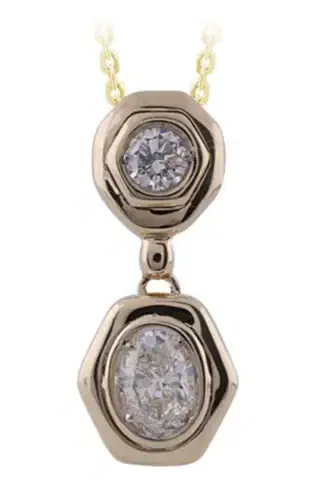 Wish Fine Jewelry 0.445ct Diamond 14K Gold Drop Pendant Necklace | Thumbnail 1 Wish Fine Jewelry 0.445ct Diamond 14K Gold Drop Pendant Necklace | Thumbnail 1
