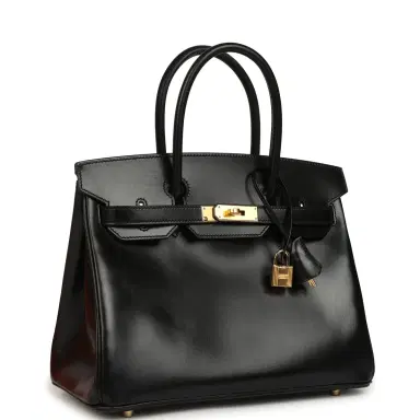 HERMÈS Hermes Birkin 30 Black Box Gold Hardware | Thumbnail 2 HERMÈS Hermes Birkin 30 Black Box Gold Hardware | Thumbnail 2