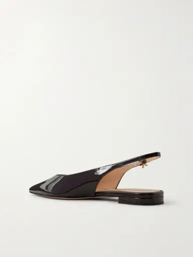 Gianvito Rossi Robbie Polished-leather Slingback Flats | Thumbnail 3 Gianvito Rossi Robbie Polished-leather Slingback Flats | Thumbnail 3