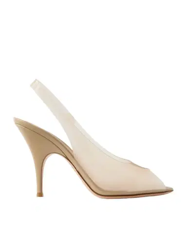 Gianvito Rossi Cher 95 Pvc Slingback Sandals | Thumbnail 1 Gianvito Rossi Cher 95 Pvc Slingback Sandals | Thumbnail 1