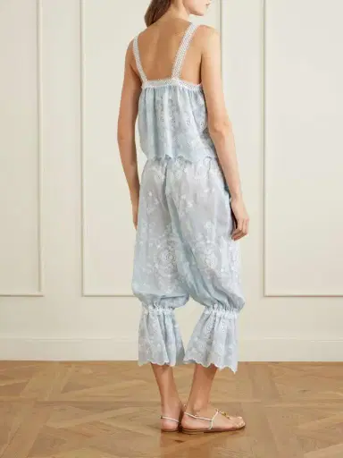 Miguelina Nell Embroidered Silk-blend Balloon Pants | Thumbnail 3 Miguelina Nell Embroidered Silk-blend Balloon Pants | Thumbnail 3