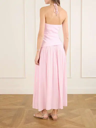 Faithfull Notte Ruched Linen Maxi Dress | Thumbnail 3 Faithfull Notte Ruched Linen Maxi Dress | Thumbnail 3