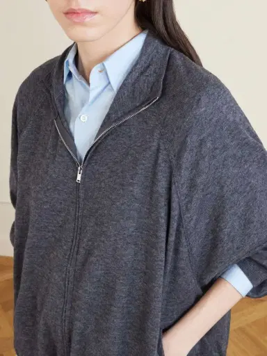 The Frankie Shop Baxe Knitted Wool-blend Zip-up Cardigan | Thumbnail 5 The Frankie Shop Baxe Knitted Wool-blend Zip-up Cardigan | Thumbnail 5