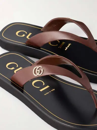 Gucci Embellished Leather Sandals | Thumbnail 5 Gucci Embellished Leather Sandals | Thumbnail 5